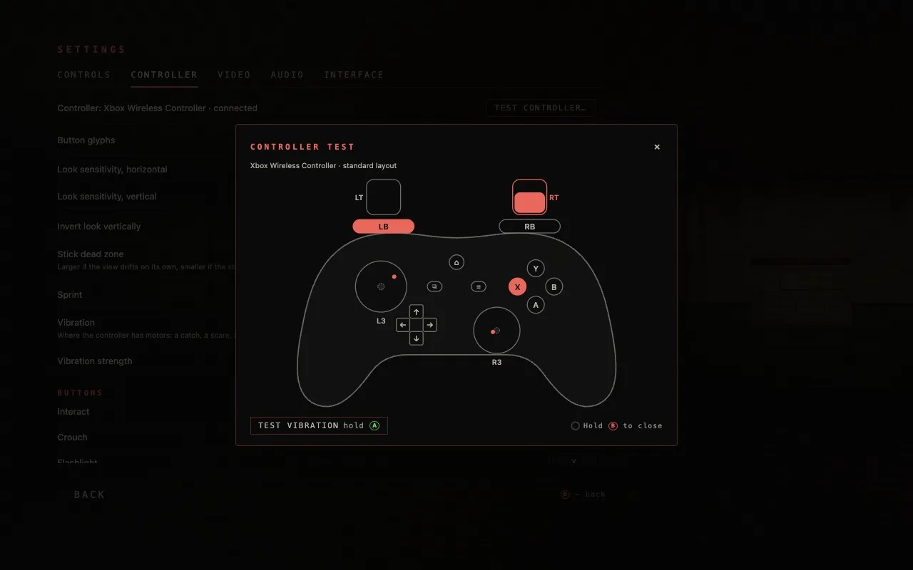 Development screenshot
