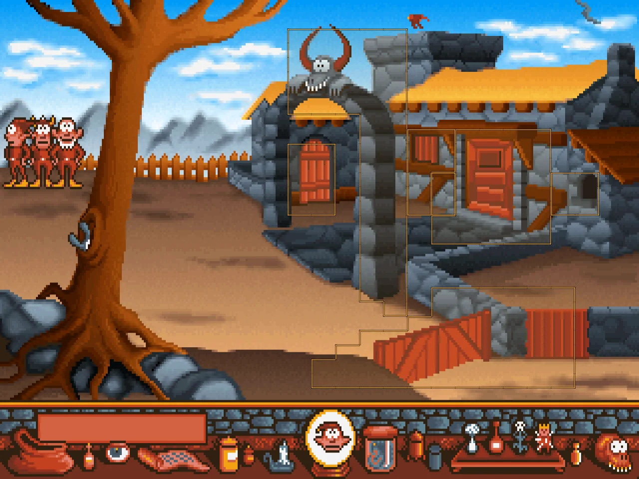 Show clickable spots in the first level